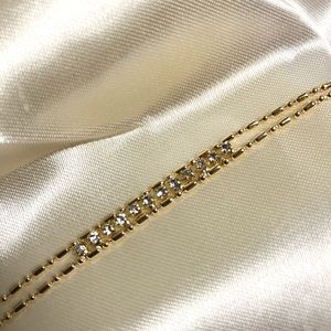 18k Gold Filled CZ Diamonds Bracelet